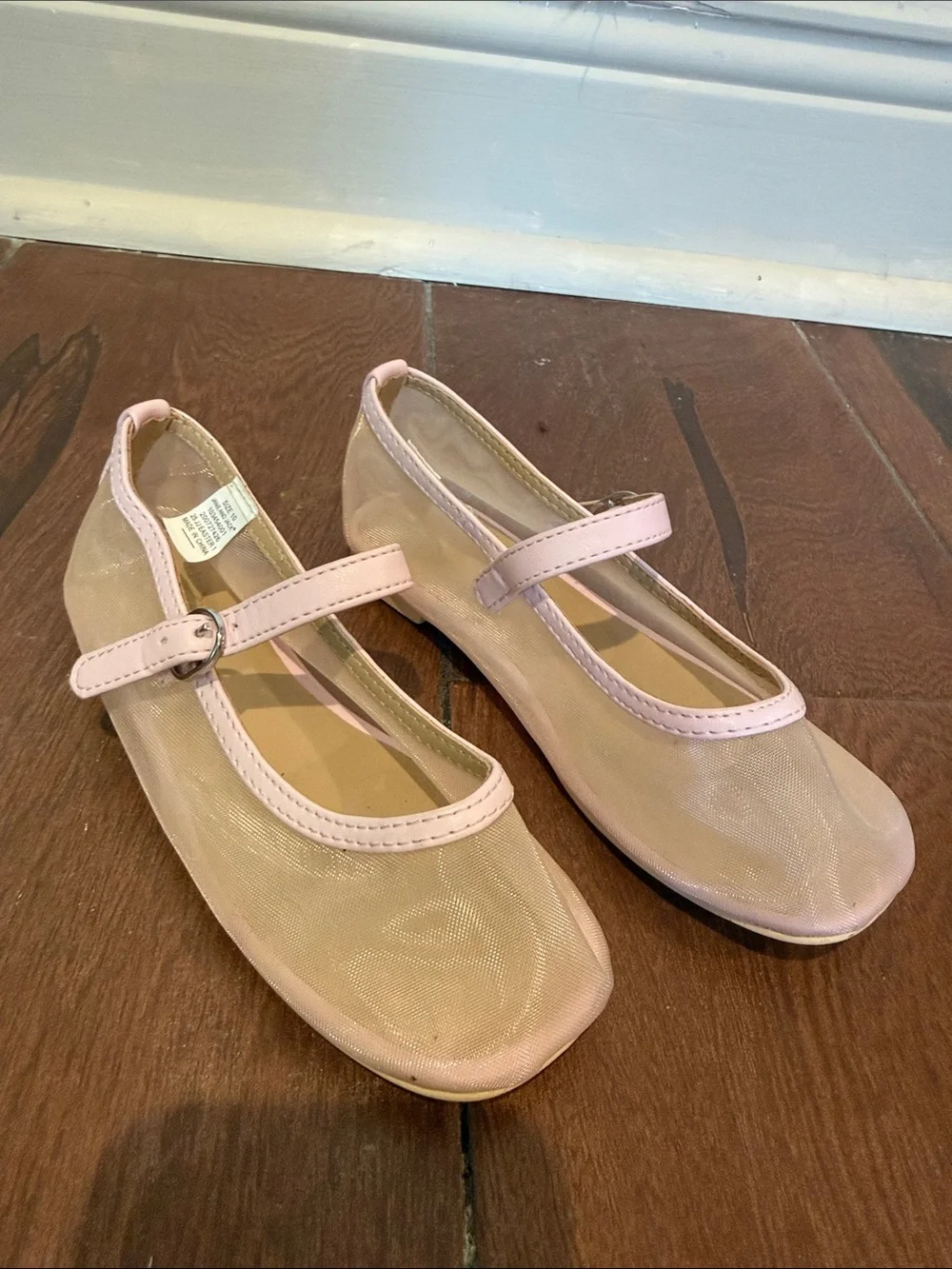 Janie and Jack Light Pink Mary Jane Dress Flats